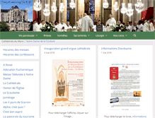Tablet Screenshot of cathedraledumans.fr